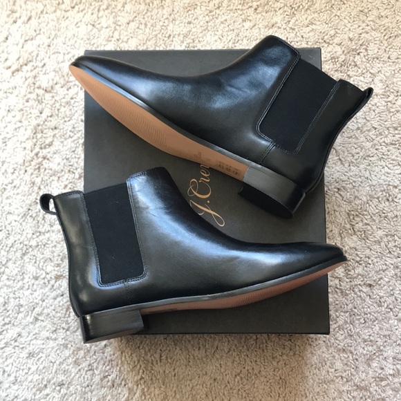 J. Crew Shoes - NIB J.Crew Pull on Leather Easy Chelsea Boot